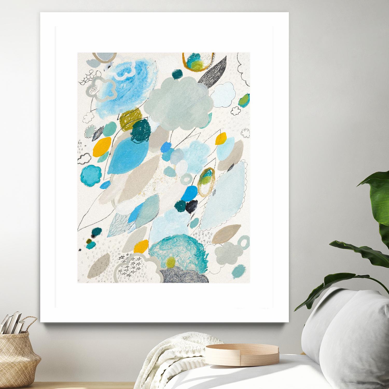 Blue Lightening by Maggie Kleinpeter on GIANT ART - multicolor abstracts; contemporary