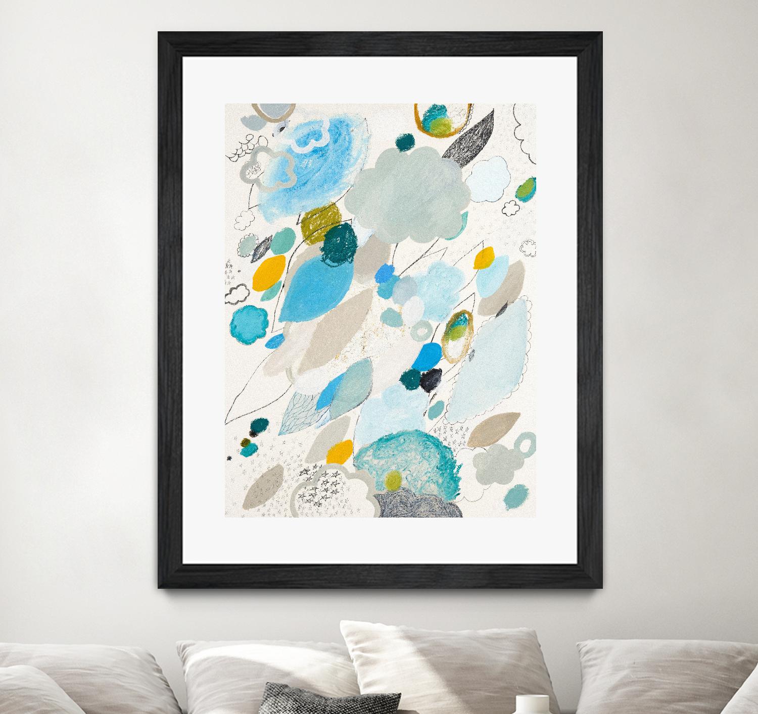 Blue Lightening by Maggie Kleinpeter on GIANT ART - multicolor abstracts; contemporary