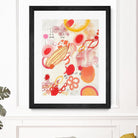 Funnie Bunnies Go To Space by Maggie Kleinpeter on GIANT ART - multicolor abstracts; contemporary