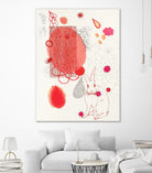 Funny Bunny Makes An Appearance by Maggie Kleinpeter on GIANT ART - multicolor abstracts; contemporary