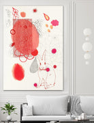 Funny Bunny Makes An Appearance by Maggie Kleinpeter on GIANT ART - multicolor abstracts; contemporary