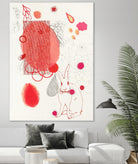 Funny Bunny Makes An Appearance by Maggie Kleinpeter on GIANT ART - multicolor abstracts; contemporary