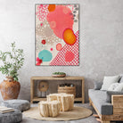 Pink Dragon Bubblegum by Maggie Kleinpeter on GIANT ART - multicolor abstracts; contemporary