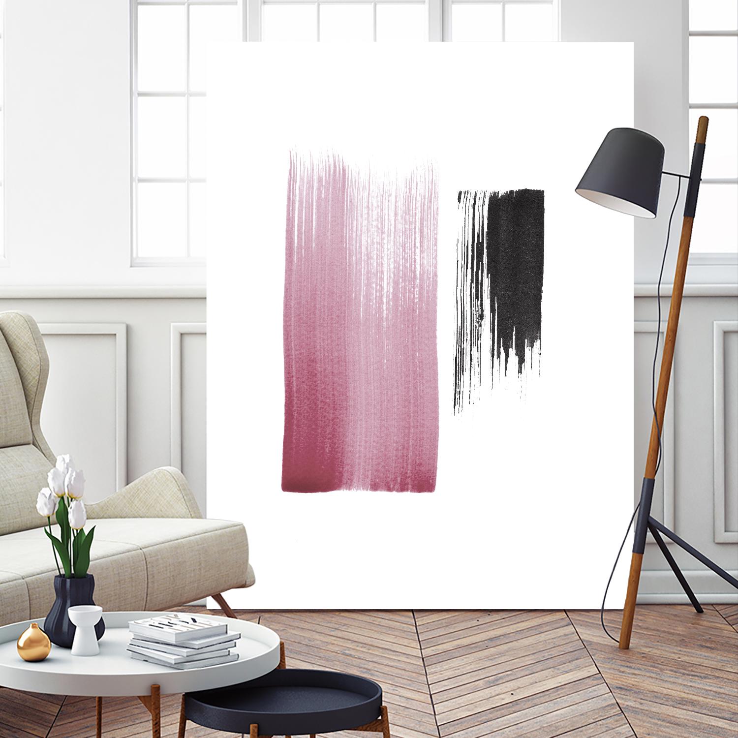 Black & Blush by Iris Lehnhardt on GIANT ART - multicolor contemporary; abstracts