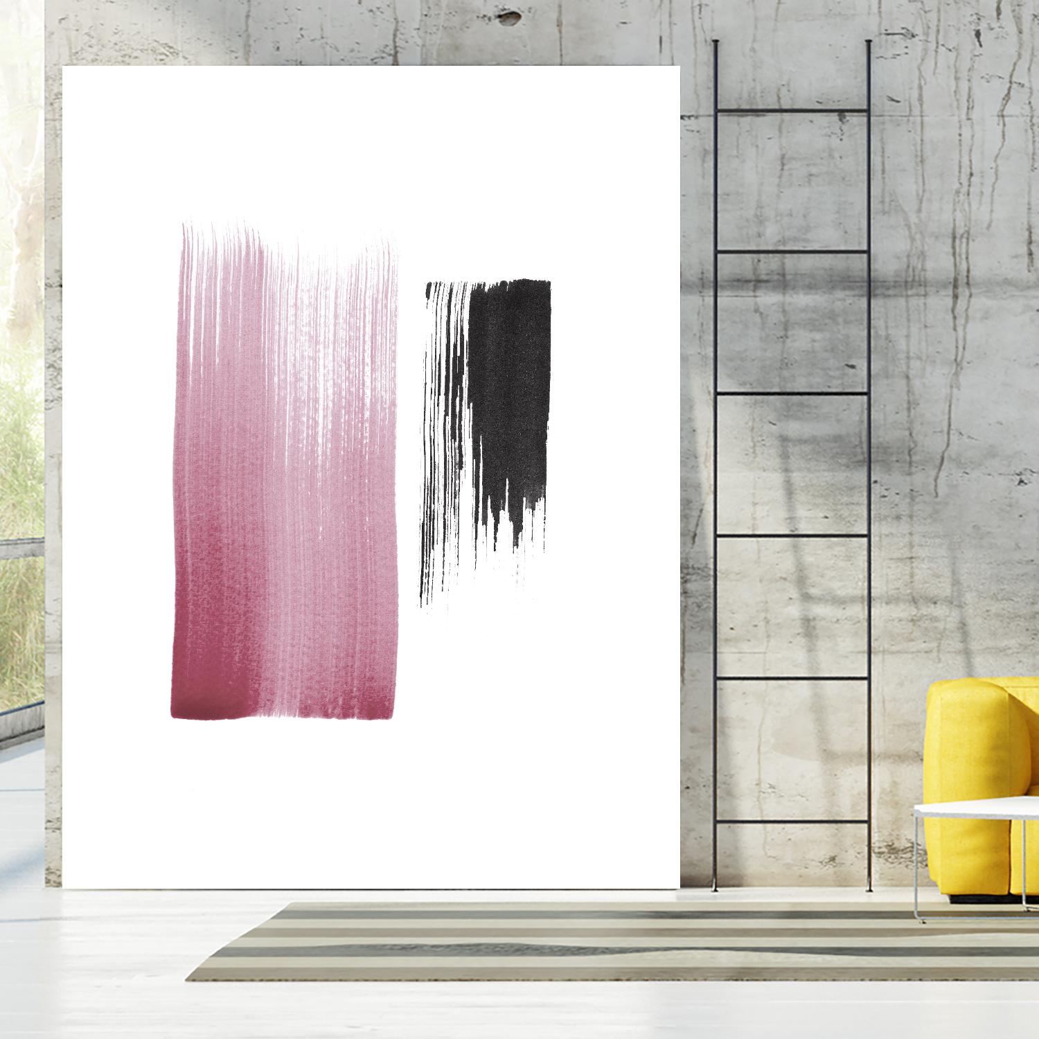Black & Blush by Iris Lehnhardt on GIANT ART - multicolor contemporary; abstracts
