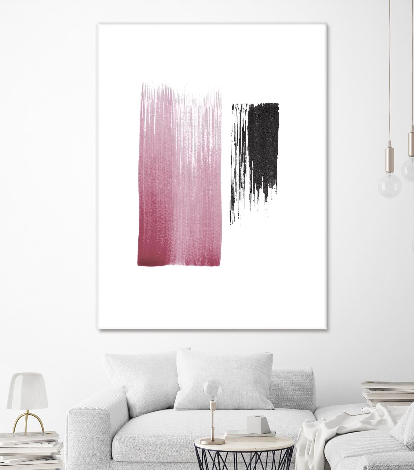 Black & Blush by Iris Lehnhardt on GIANT ART - multicolor contemporary; abstracts