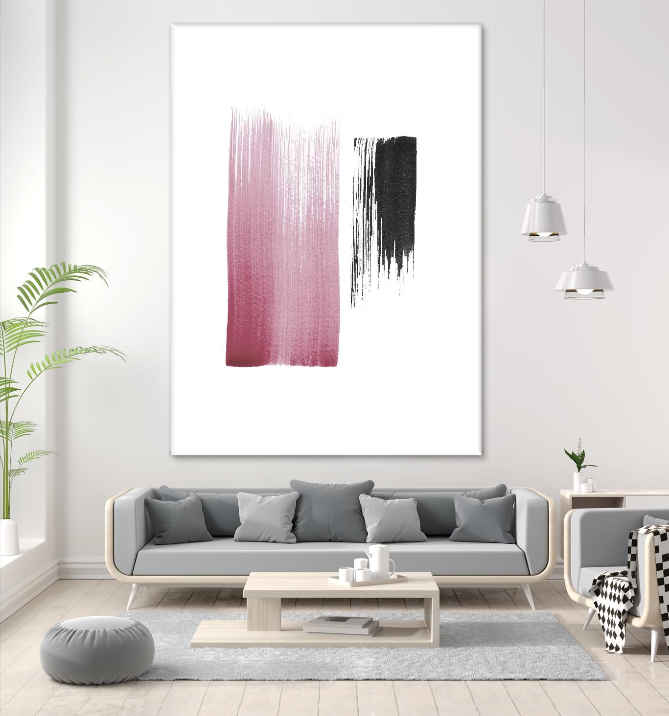 Black & Blush by Iris Lehnhardt on GIANT ART - multicolor contemporary; abstracts
