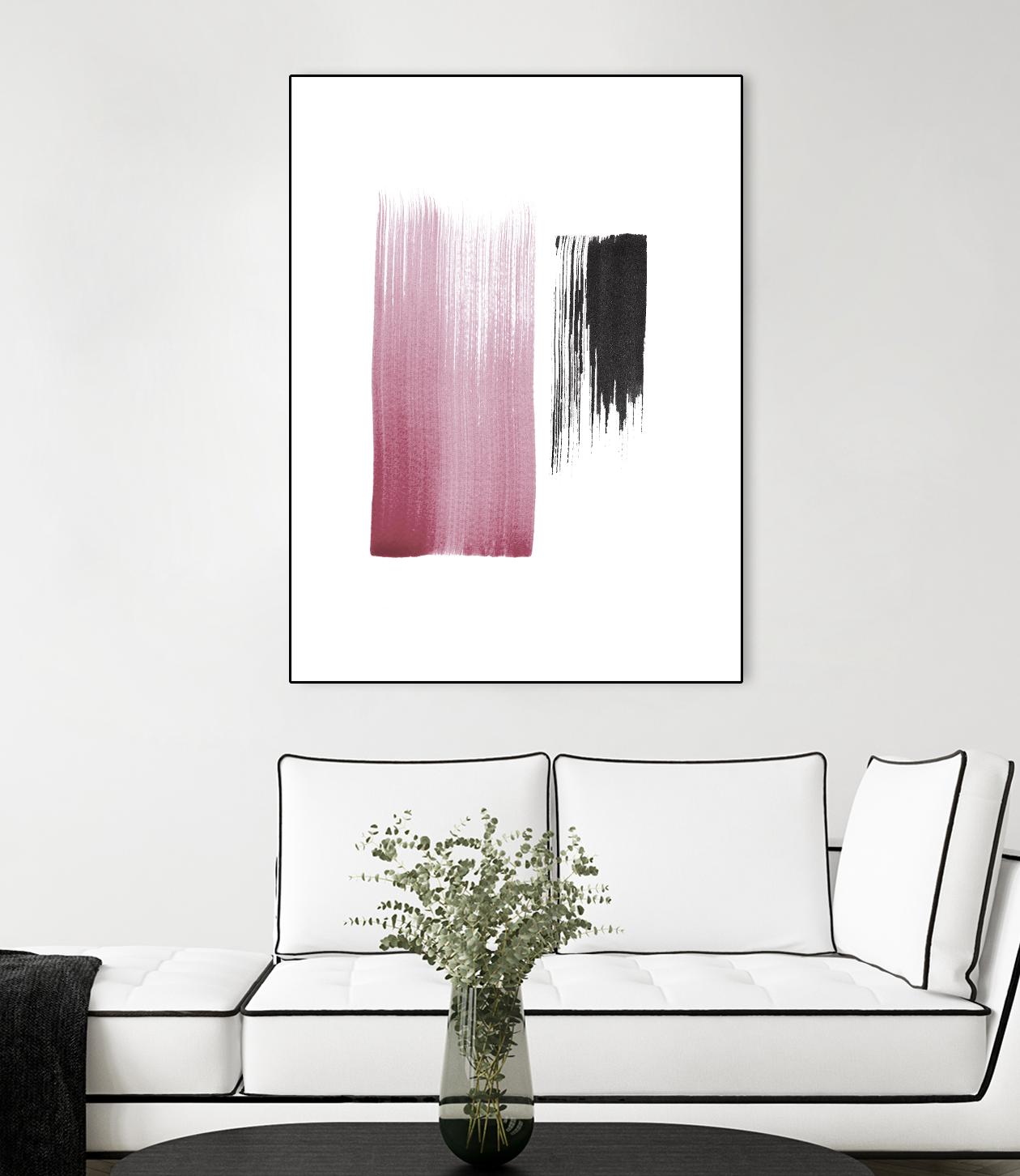 Black & Blush by Iris Lehnhardt on GIANT ART - multicolor contemporary; abstracts
