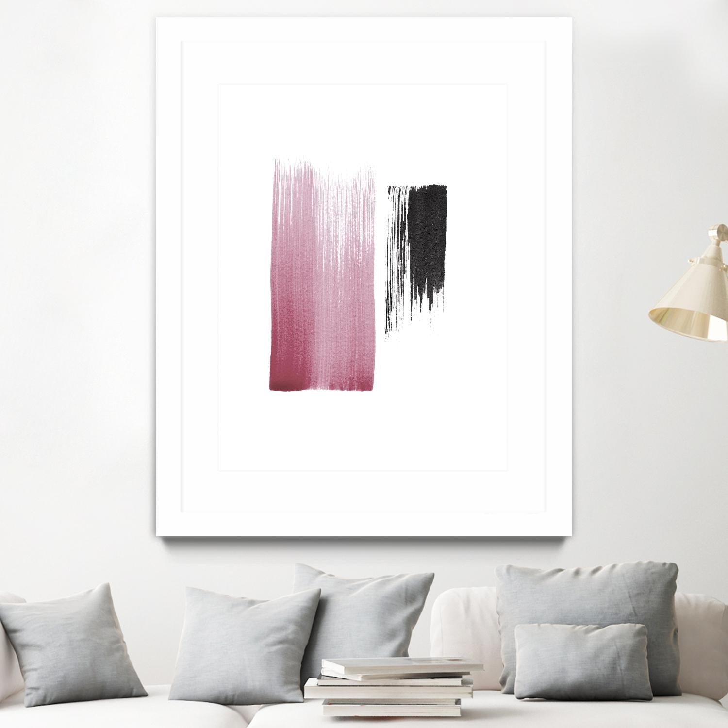 Black & Blush by Iris Lehnhardt on GIANT ART - multicolor contemporary; abstracts