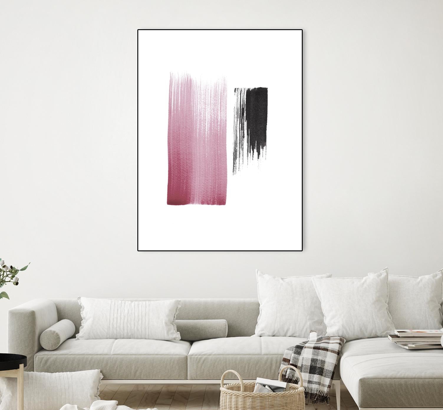 Black & Blush by Iris Lehnhardt on GIANT ART - multicolor contemporary; abstracts