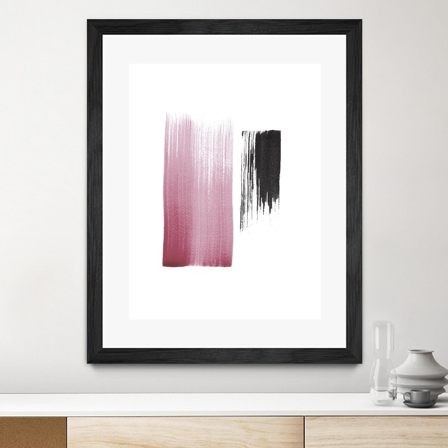 Black & Blush by Iris Lehnhardt on GIANT ART - multicolor contemporary; abstracts