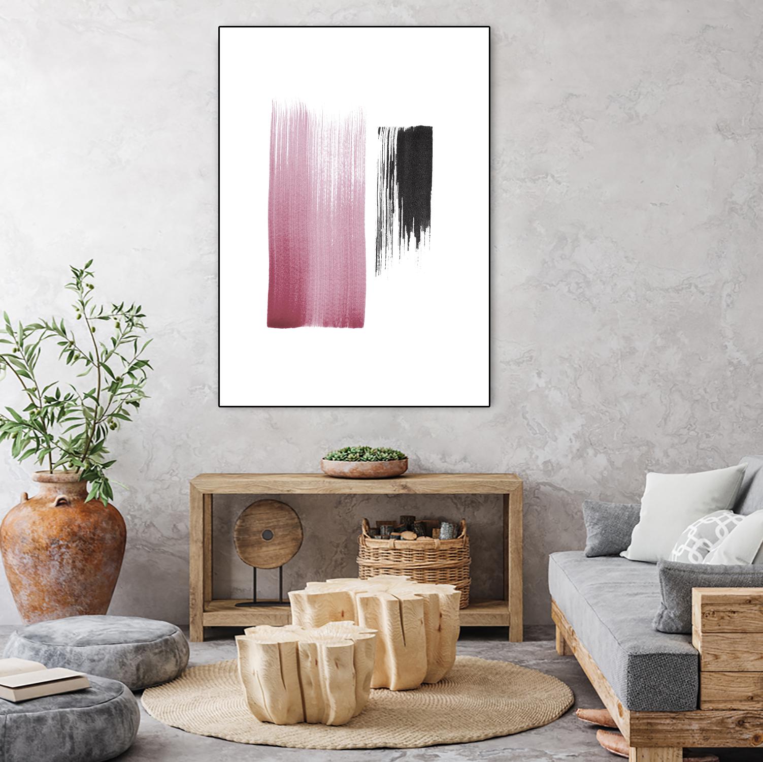 Black & Blush by Iris Lehnhardt on GIANT ART - multicolor contemporary; abstracts