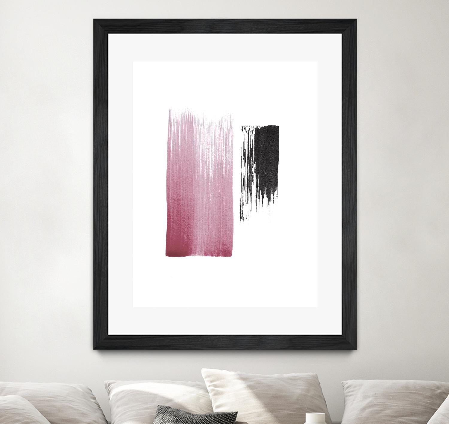 Black & Blush by Iris Lehnhardt on GIANT ART - multicolor contemporary; abstracts