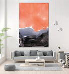 Orange Blue Graphite by Iris Lehnhardt on GIANT ART - multicolor contemporary; abstracts