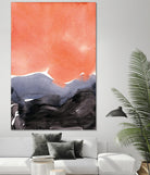 Orange Blue Graphite by Iris Lehnhardt on GIANT ART - multicolor contemporary; abstracts