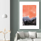 Orange Blue Graphite by Iris Lehnhardt on GIANT ART - multicolor contemporary; abstracts