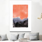 Orange Blue Graphite by Iris Lehnhardt on GIANT ART - multicolor contemporary; abstracts