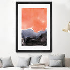 Orange Blue Graphite by Iris Lehnhardt on GIANT ART - multicolor contemporary; abstracts