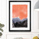 Orange Blue Graphite by Iris Lehnhardt on GIANT ART - multicolor contemporary; abstracts