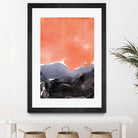 Orange Blue Graphite by Iris Lehnhardt on GIANT ART - multicolor contemporary; abstracts