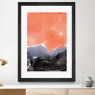 Orange Blue Graphite by Iris Lehnhardt on GIANT ART - multicolor contemporary; abstracts