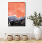 Orange Blue Graphite by Iris Lehnhardt on GIANT ART - multicolor contemporary; abstracts