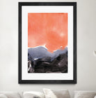 Orange Blue Graphite by Iris Lehnhardt on GIANT ART - multicolor contemporary; abstracts