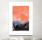 Orange Blue Graphite by Iris Lehnhardt on GIANT ART - multicolor contemporary; abstracts