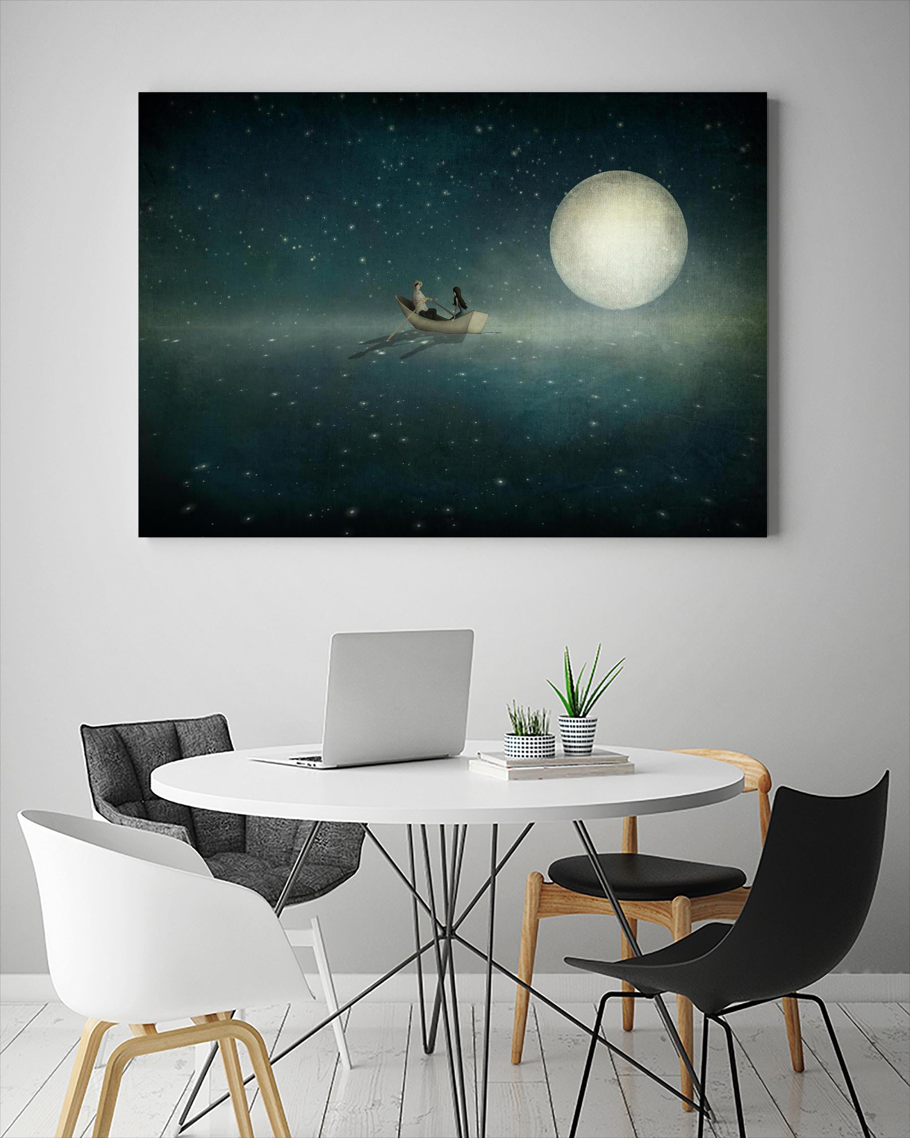 Moonlight by Maja Lindberg on GIANT ART - multicolor urban/pop surrealism; children