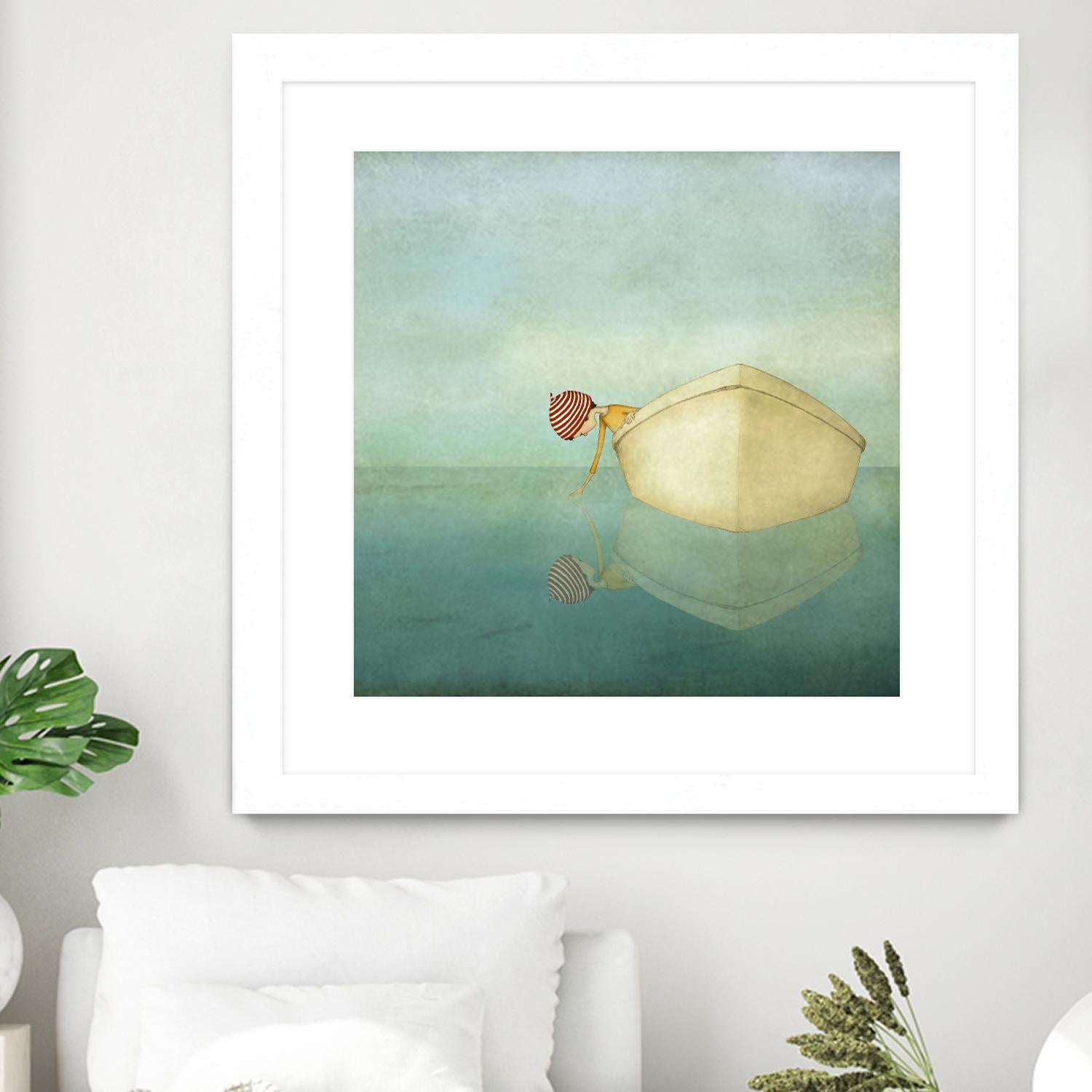 On the Sea by Maja Lindberg on GIANT ART - multicolor urban/pop surrealism; children