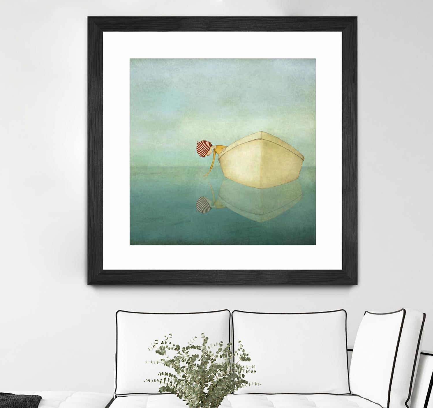 On the Sea by Maja Lindberg on GIANT ART - multicolor urban/pop surrealism; children