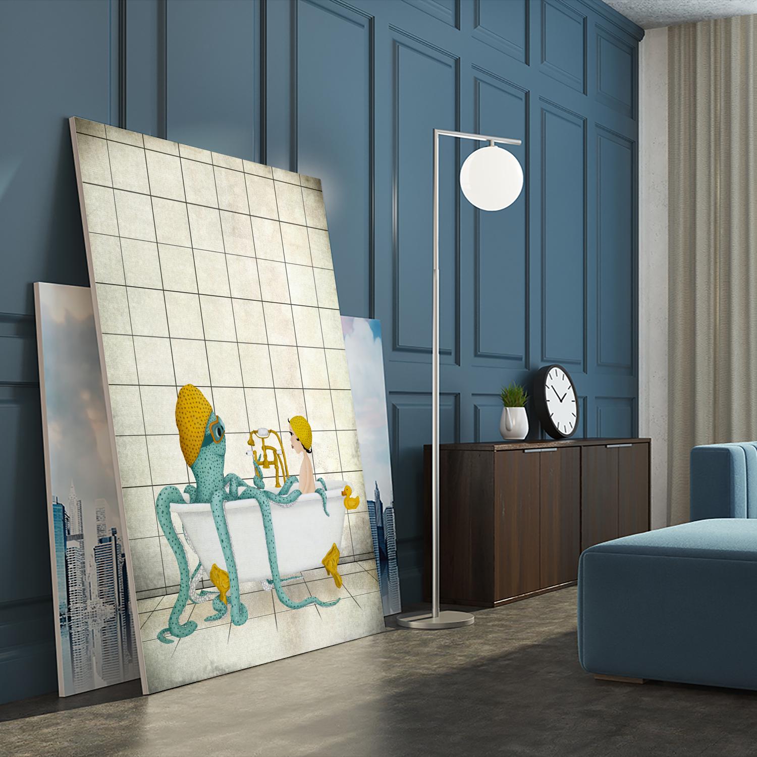 Bath Time by Maja Lindberg on GIANT ART - multicolor urban/pop surrealism; children