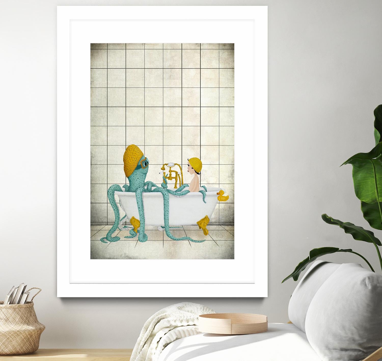 Bath Time by Maja Lindberg on GIANT ART - multicolor urban/pop surrealism; children