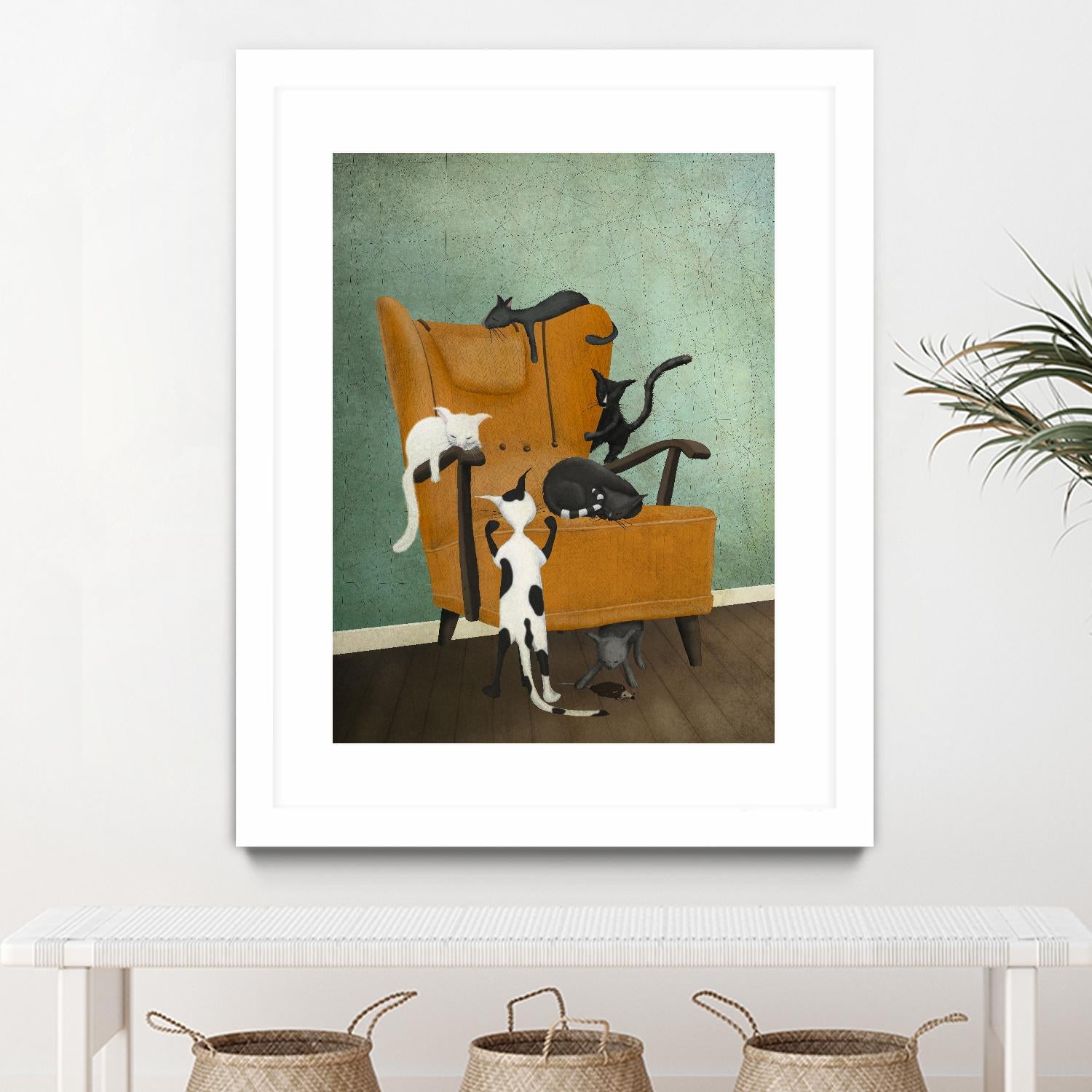 Catlife by Maja Lindberg on GIANT ART - multicolor urban/pop surrealism; animals; children