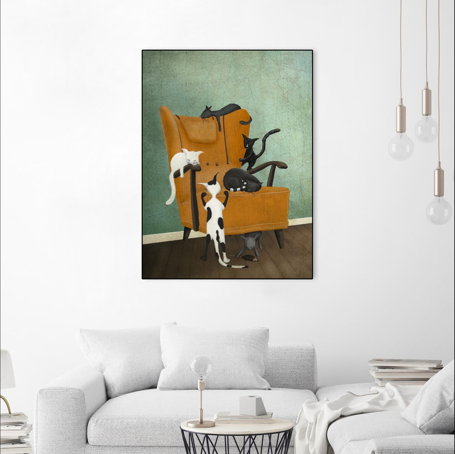 Catlife by Maja Lindberg on GIANT ART - multicolor urban/pop surrealism; animals; children