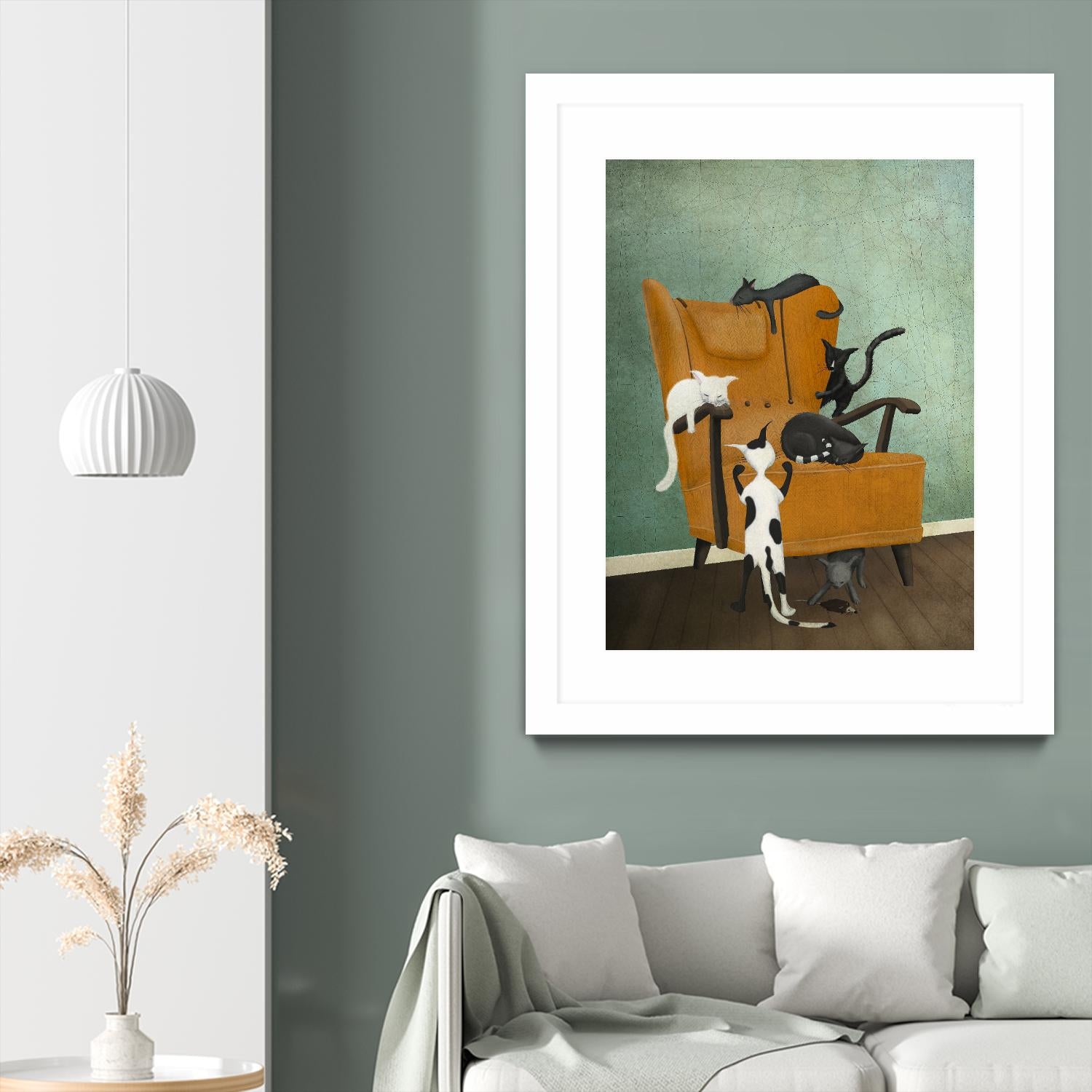 Catlife by Maja Lindberg on GIANT ART - multicolor urban/pop surrealism; animals; children