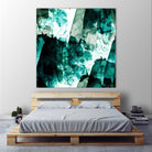 Emerald and Moss Green by Iris Lehnhardt on GIANT ART - multicolor abstracts; contemporary