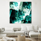 Emerald and Moss Green by Iris Lehnhardt on GIANT ART - multicolor abstracts; contemporary