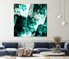 Emerald and Moss Green by Iris Lehnhardt on GIANT ART - multicolor abstracts; contemporary