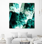 Emerald and Moss Green by Iris Lehnhardt on GIANT ART - multicolor abstracts; contemporary