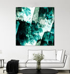 Emerald and Moss Green by Iris Lehnhardt on GIANT ART - multicolor abstracts; contemporary