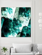 Emerald and Moss Green by Iris Lehnhardt on GIANT ART - multicolor abstracts; contemporary