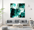 Emerald and Moss Green by Iris Lehnhardt on GIANT ART - multicolor abstracts; contemporary