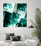 Emerald and Moss Green by Iris Lehnhardt on GIANT ART - multicolor abstracts; contemporary