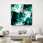 Emerald and Moss Green by Iris Lehnhardt on GIANT ART - multicolor abstracts; contemporary