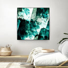 Emerald and Moss Green by Iris Lehnhardt on GIANT ART - multicolor abstracts; contemporary