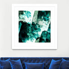 Emerald and Moss Green by Iris Lehnhardt on GIANT ART - multicolor abstracts; contemporary