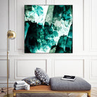 Emerald and Moss Green by Iris Lehnhardt on GIANT ART - multicolor abstracts; contemporary