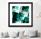 Emerald and Moss Green by Iris Lehnhardt on GIANT ART - multicolor abstracts; contemporary