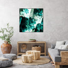 Emerald and Moss Green by Iris Lehnhardt on GIANT ART - multicolor abstracts; contemporary